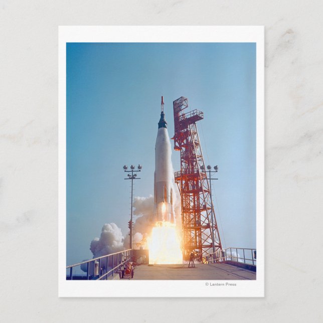 Project Mercury MA-9 Launch, Faith 7 Postcard (Front)