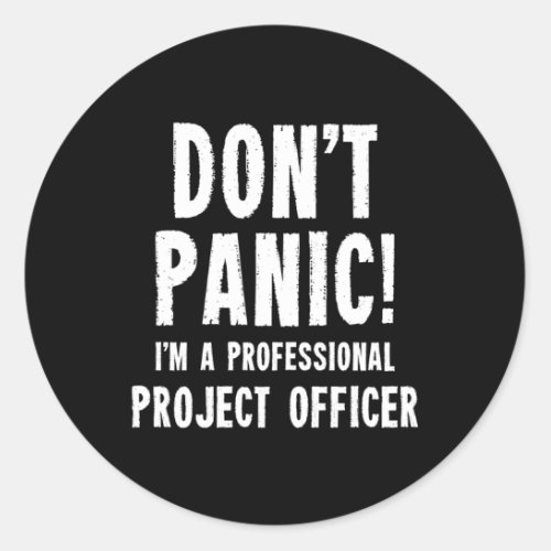 Project Officer Classic Round Sticker