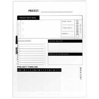 Project Planner Dry Erase - 18x22" Dry Erase Board