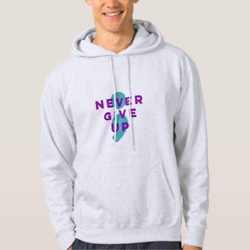 Project Semicolon Never Give Up Suicide Prevention Hoodie