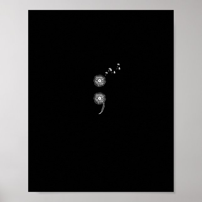 Project Suicide Prevention Blowball Dandelion Pull Poster