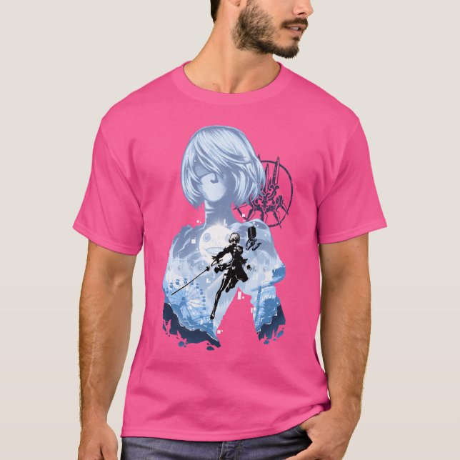 Project Yorha No. 2 B - Nier Automata T-Shirt (Front)