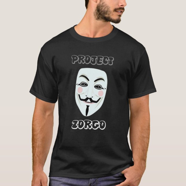 Project Zorgo Anonymous Mask Hacker T-Shirt (Front)