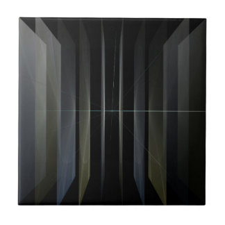 Projected Curves Ceramic Tile