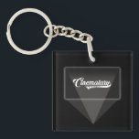 Projection Logo Keychain<br><div class="desc">The Cinematary projection logo on a stylish black keyring.</div>