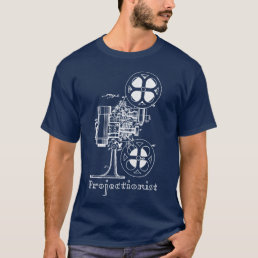 Projectionist T-Shirt white print