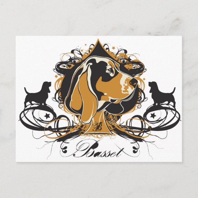 Projekt Dog Basset Hound Postcard (Front)