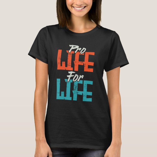 Prolife Generation Life Begins The Womb Republican T-Shirt (Front)