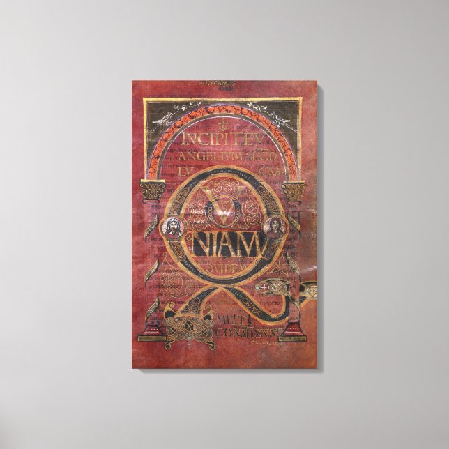 Prologue of the Gospel of St. Luke Canvas Print (Front)