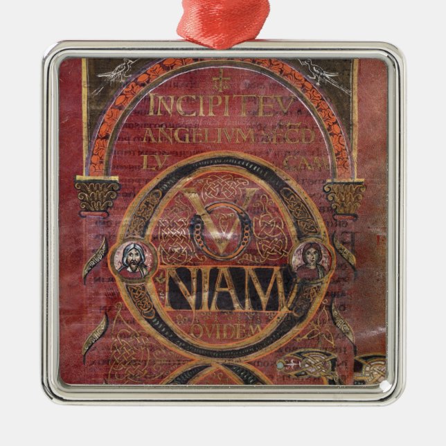 Prologue of the Gospel of St. Luke Metal Ornament (Front)