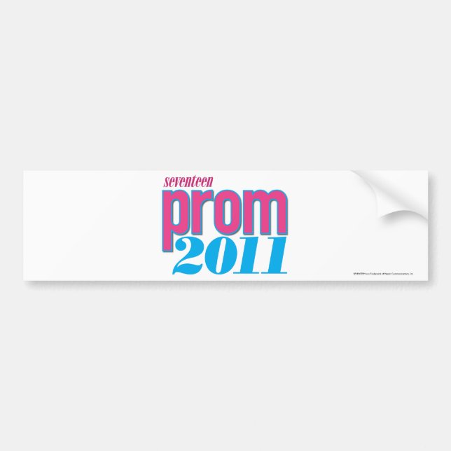 Prom 2011 - Aqua Bumper Sticker (Front)