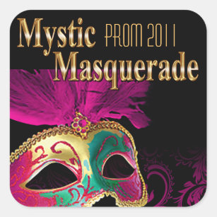 Prom 2011 Mystic Masquerade Party Square Sticker