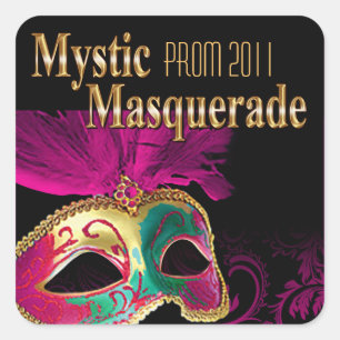 Prom 2011 Mystic Masquerade Party Square Sticker