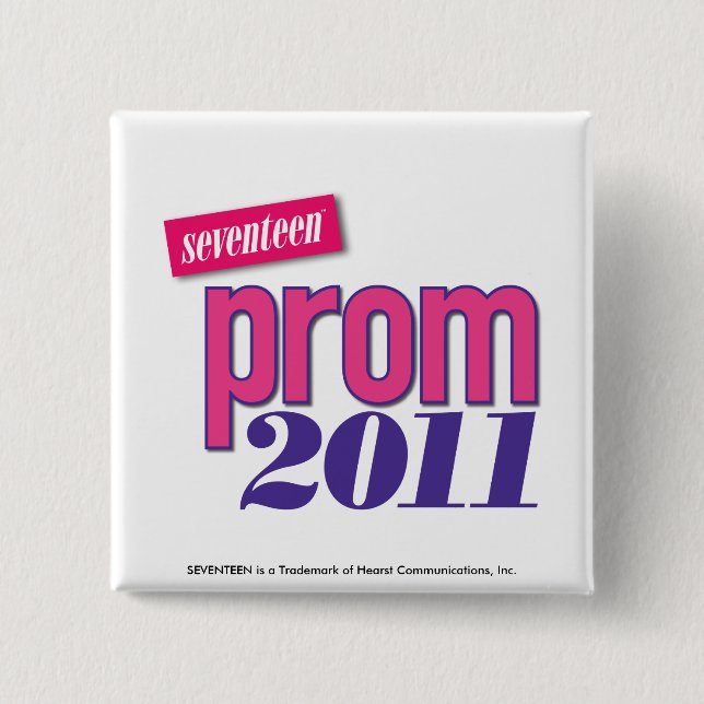 Prom 2011 - Pink Pinback Button (Front)