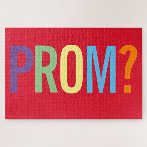 Prom Ask HerHim to the Dance Secret Message Jigsaw Puzzle
