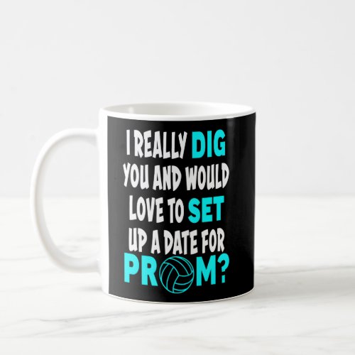 Prom Date Volleyball Promposal Coffee Mug