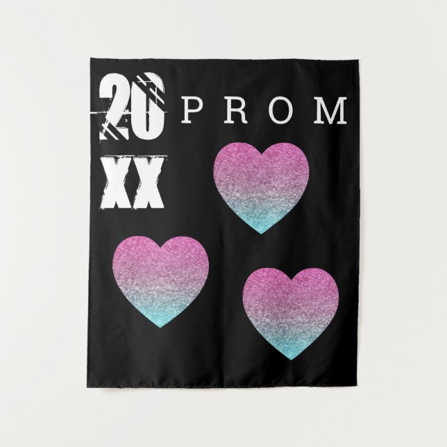 Prom Hearts  Graduation  Backdrop (Front)