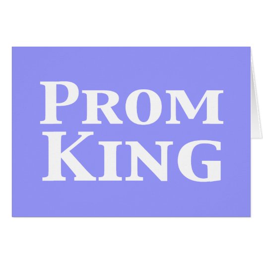 Prom King Gifts Cards (Front Horizontal)