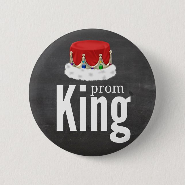 Prom King Pinback Button (Front)
