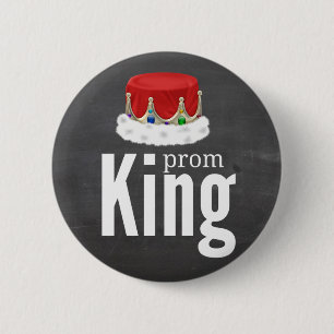 Prom King Pinback Button