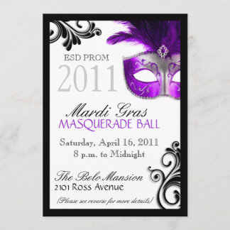 Prom Masquerade Invitation