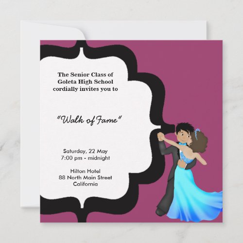 Prom Night Dance Invitation