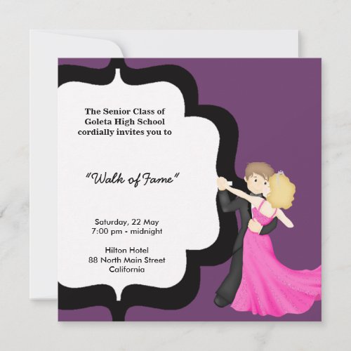 Prom Night Dance Invitation