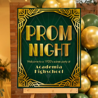 Prom Night - Gatsby Welcome Sign