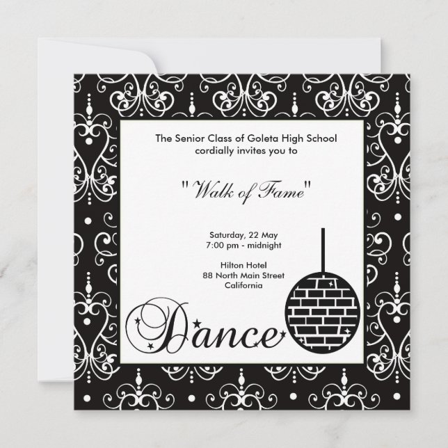 Prom Night Invitation (Front)