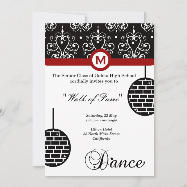 Prom Night Invitation (Front)