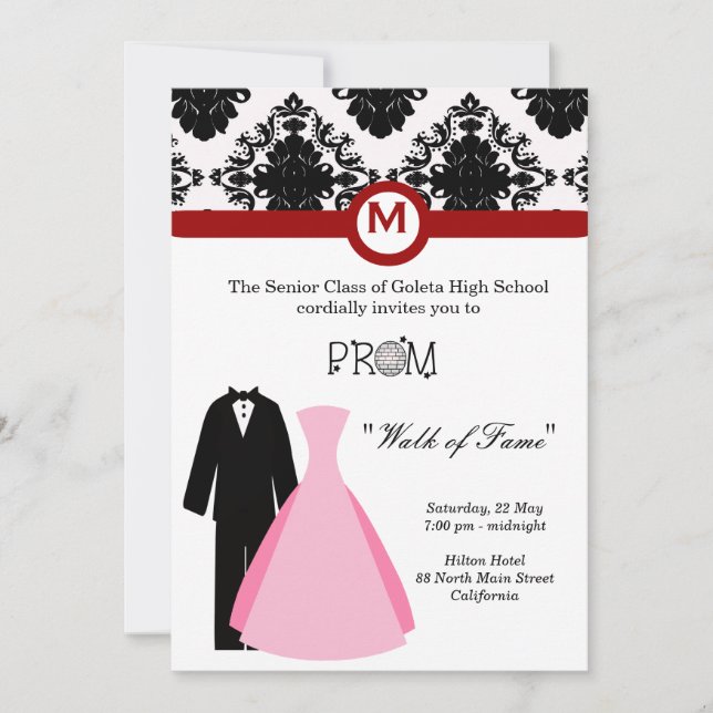 Prom Night Invitation (Front)