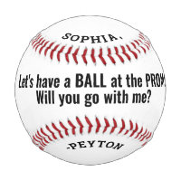 Prom or HOCO Proposal Cute Funny Promposal Idea Baseball