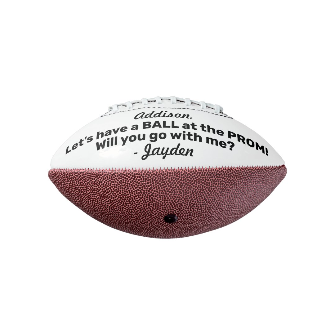 Prom or HOCO Proposal Cute Funny Promposal Idea Football | Zazzle