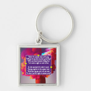 Prom Poem Keychain