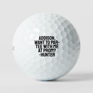 Prom Proposal Golf Balls