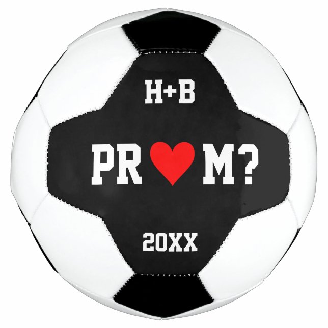 Prom Proposal Ideas Modern Soccer Promposal Soccer Ball (Front)