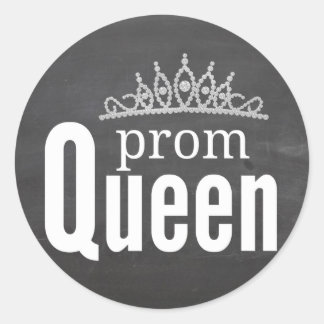 Prom Queen Classic Round Sticker