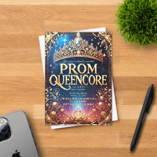 Prom Queencore Invitation : stunning royal theme