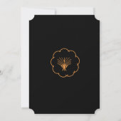 Prom Senior-Junior, Great Gatsby, Gold, Black Invitation (Back)