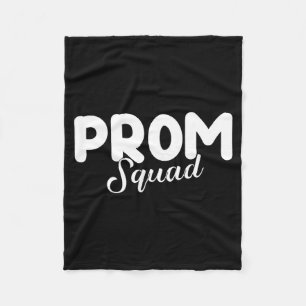 Prom Squad 2023 Funny Graduation Graphic Art Fleece Blanket