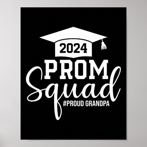 Prom Squad 2024 Graduation Prom Class Of 2024 Prou Poster