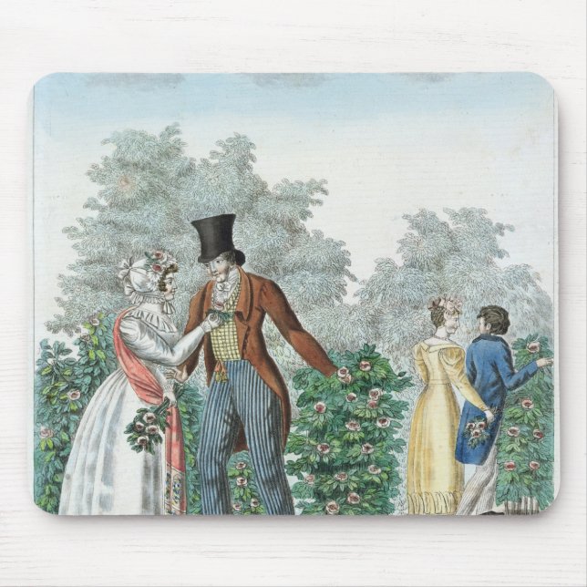 Promenade at Fontenay-aux-Roses Mouse Pad (Front)