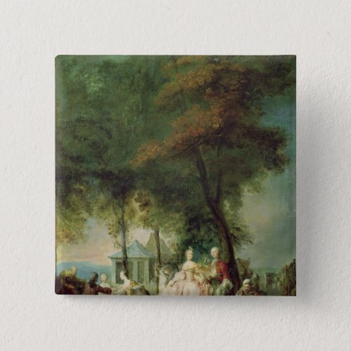 Promenade at Longchamp c1760 Button