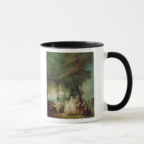 Promenade at Longchamp c1760 Mug