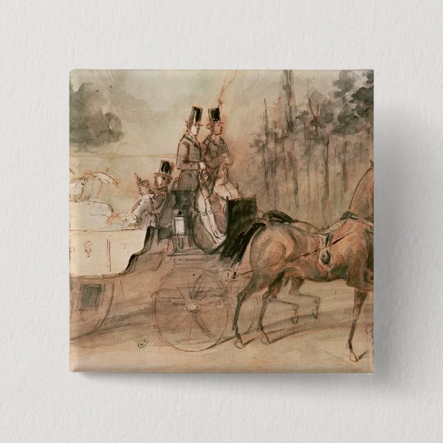 Promenade au Bois Button (Front)