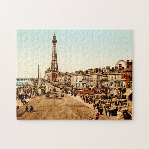 Promenade Blackpool Lancashire England Beach Jigsaw Puzzle