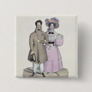 Promenade Bourgeoise Pinback Button