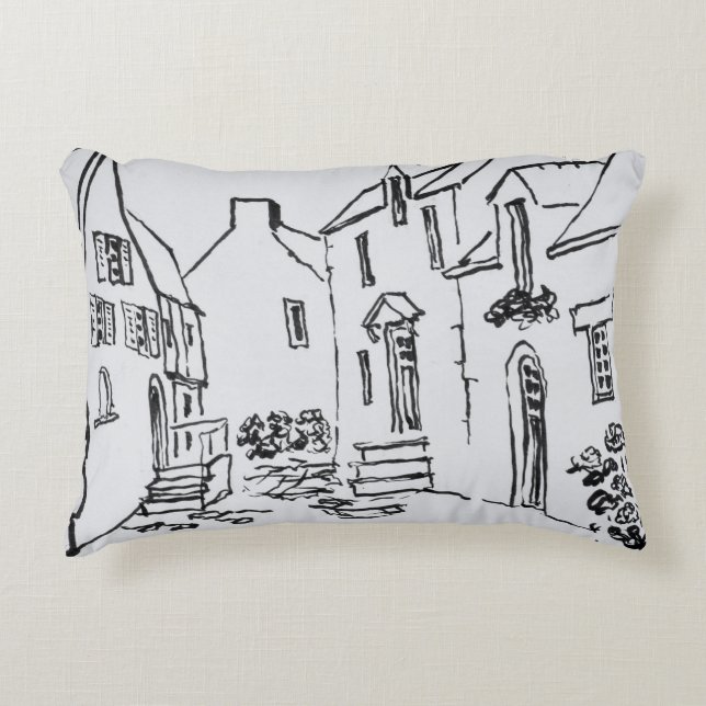 Promenade du Ruicard | La Roche-Bernard, Brittany Accent Pillow (Front)