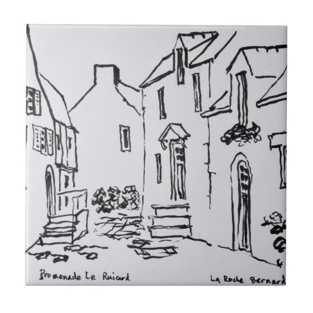 Promenade du Ruicard | La Roche-Bernard, Brittany Tile (Front)