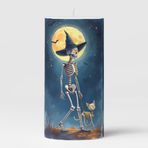 Promenade, Halloween, Author Natasha Us Pillar Candle